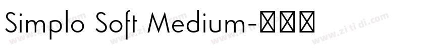 Simplo Soft Medium字体转换